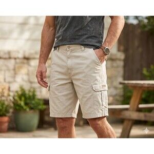Wrangler Men’s 44 Cargo Shorts Lot of 2 Authentic Issue Utility Outdoor Work